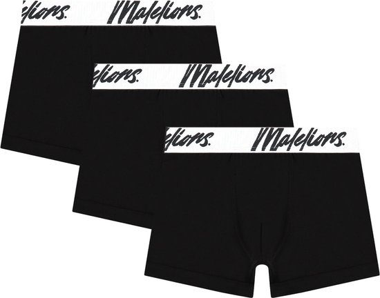 Malelions Junior Boxer 3-Pack Black - Maat 128