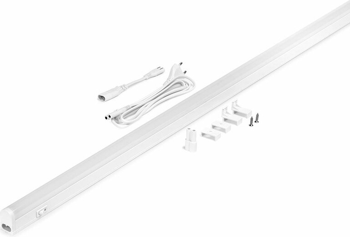LEDmaxx LED Montagebalk met schakelaar 115cm 20W 2200lm 4000K | koppelbaar | Geen fitting | Koel Wit | 20 watt | 25.000 Branduren