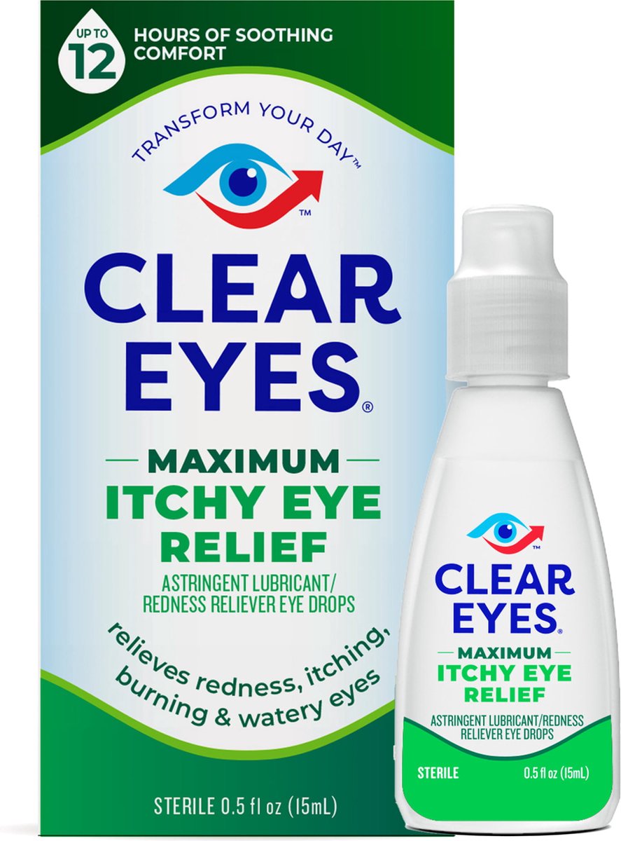 Clear Eyes - Maximum Itchy Eye Relief Lubricant Eye Drops - 15ml