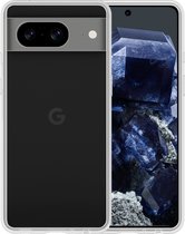 Hoesje Geschikt voor Google Pixel 8 Hoesje Siliconen Case Hoes - Hoes Geschikt voor Google Pixel 8 Hoes Cover Case - Transparant.