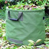 125 liter tuinafvalzakken voor zware taken met handgrepen, groene bladzak met militair zeildoekweefsel (H45,7 cm, D 55,8 cm)