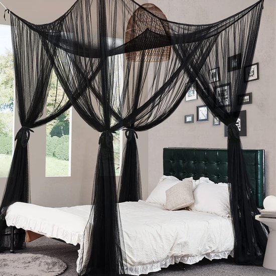YXZN Grote gradiënt, romantisch koepelnet, gordijn prinsessenbed, baldakijn, tent, rond, kant beddengoed