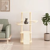 The Living Store Kattenmeubel Alles-in-één - 95 x 47.5 x 133 cm - Crème