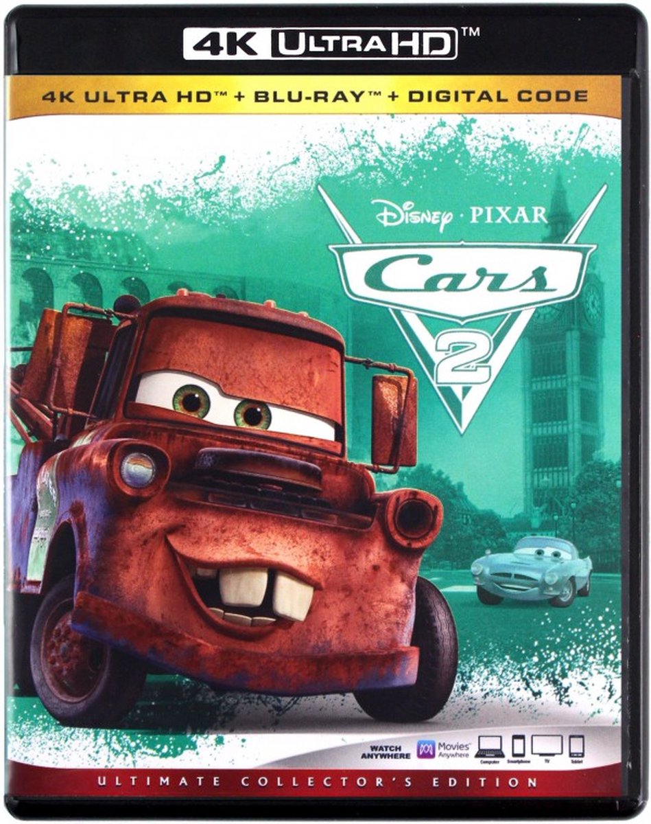 Cars 2 [Blu-Ray] [Region Free] (English Blu-ray-