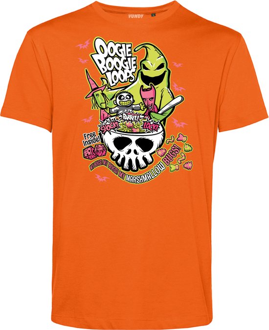 T-shirt kind Oogie Boogie Loops | Halloween Kostuum Voor Kinderen | Halloween | Foute Party | Oranje | maat 164