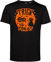T-shirt kind Trick Or Treat Cat | Halloween Kostuum Voor Kinderen | Halloween | Foute Party | Zwart | maat 80