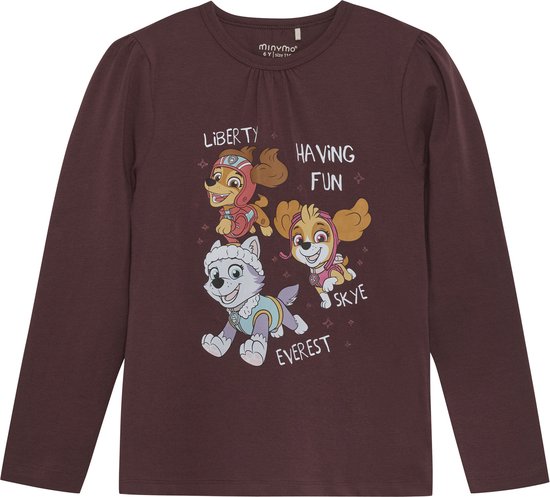 Meisjes shirt Paw Patrol - Catawba grape