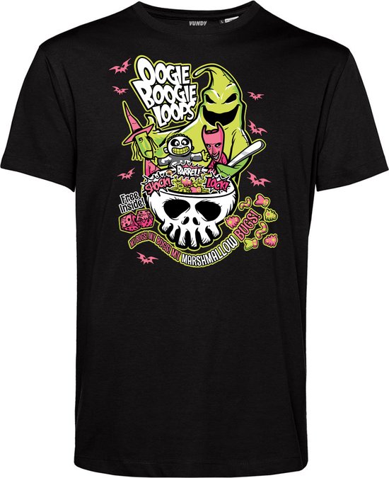 T-shirt kind Oogie Boogie Loops | Halloween Kostuum Voor Kinderen | Halloween | Foute Party | Zwart | maat 80