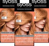 Syoss Pantone 9-67 Coral Gold Permanente Haarverf - Voordeelverpakking - 3 stuks