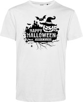 T-shirt kind Snoep of je leven | Halloween Kostuum Voor Kinderen | Halloween | Foute Party | Wit | maat 116