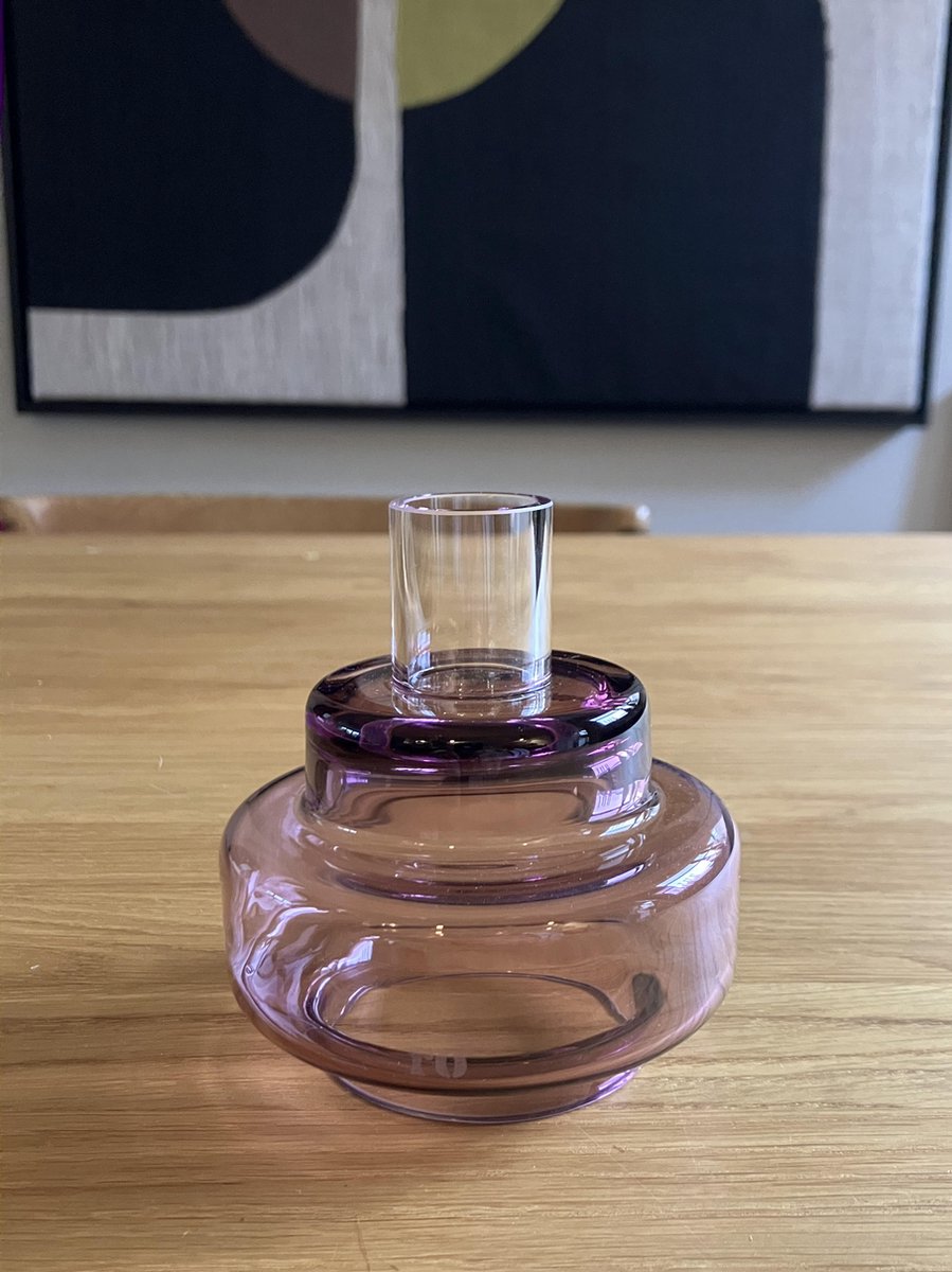 Ro Collection DK | kaarsenhouder | glas | Heather (heide)