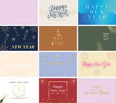 Cartes postales de Luxe Nouvel An 2023 | 10x15 cm | 24 pièces | Cartes de vœux de nouvel an | Cartes postales du Nouvel An | anciennes et nieuw cartes | 2023 cartes de vœux | 2023 cartes postales