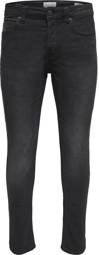 ONLY & SONS ONSLOOM SLIM BLACK JOG 7451 PIM DNM NOOS Heren Jeans - Maat W32 X L32