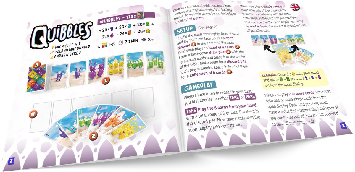 Quibbles - Kaartspel voor 1 tot 5 spelers - Spelletjes voor kinderen - NL/EN/FR/DE — cadeau in Partyspellen - foto 2