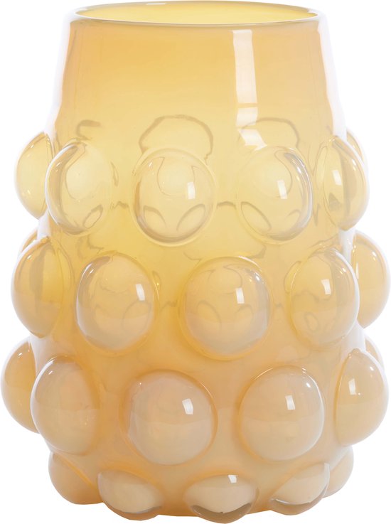 Light&living Vase Ø24x30 cm HAROA verre jaune clair
