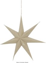 Balivie - Kerstster - Kerstdecoratie - Hanger ster papier - 59x59x11cm - Beige