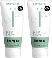 Naïf - Verzorgende Shampoo Voordeelset - 2x200ml - Baby's en Kinderen - met Natuurlijke Ingrediënten