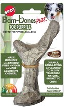 Spot Bam- Bones Y Bone - Puppy à mâcher pour chiot en fibres de bambou - Mâcher modérément - Saveur de bœuf - Puppy 4-Pack