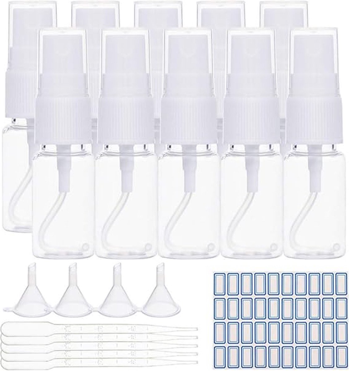 Goedkoopste Spuitfles - Mistspuitfles / Hervulbare rolflessen - Voor reiniging, parfums, etherische olein