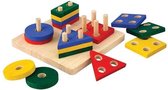 PlanToys Houten Speelgoed Geometrisch Sorteerbord
