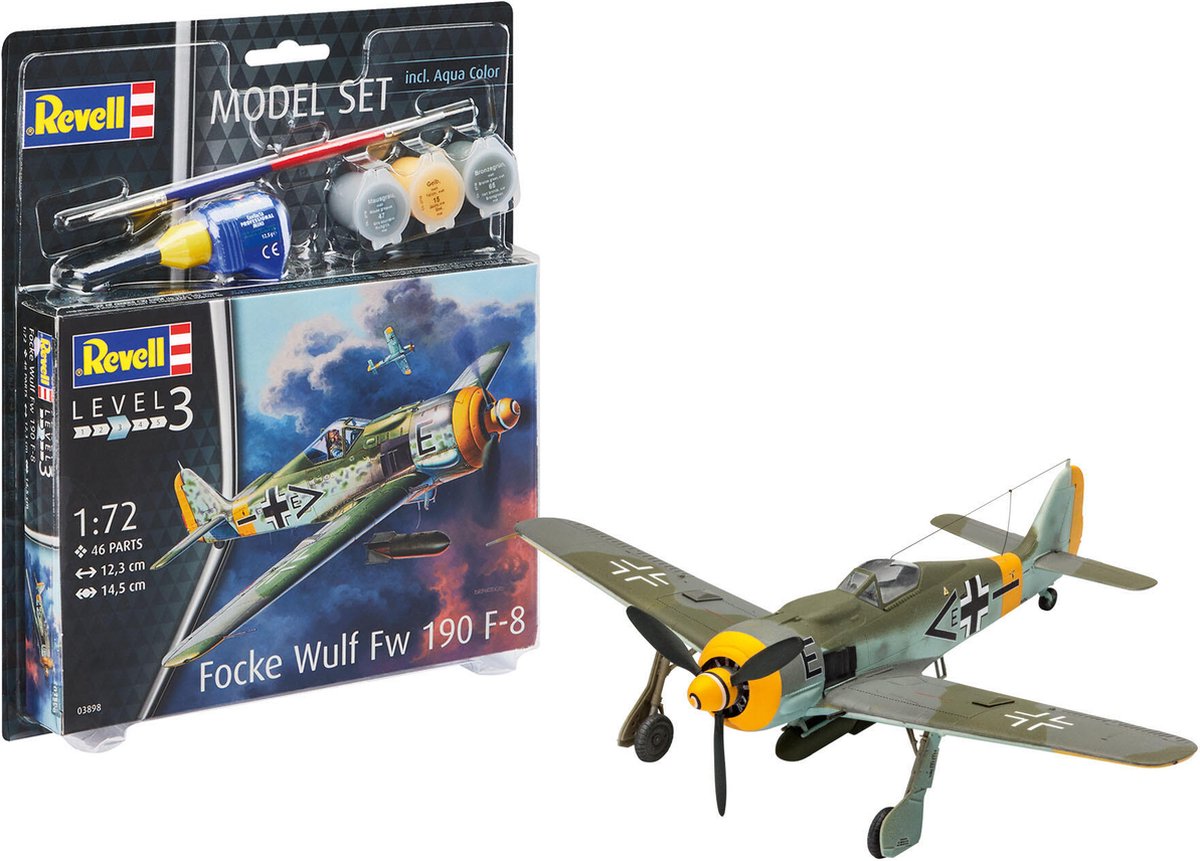Revell Modelbouwpakket Militaire voertuigen - 63898 Focke Wulf Fw190 F-8 - Model Set Plastic - 1:72 - Modelbouw