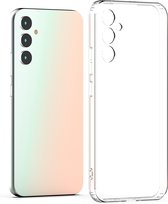 Geschikt voor Geschikt voor Samsung Galaxy A24 Hoesje - Siliconen - Samsung A24 Hoesje Transparant Siliconen Case