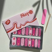 Slayo© - Nagelstickers - Electric Echoes - Nail Wraps - Nagel Stickers - Festival Nagels - Nail Art - GEEN lamp nodig