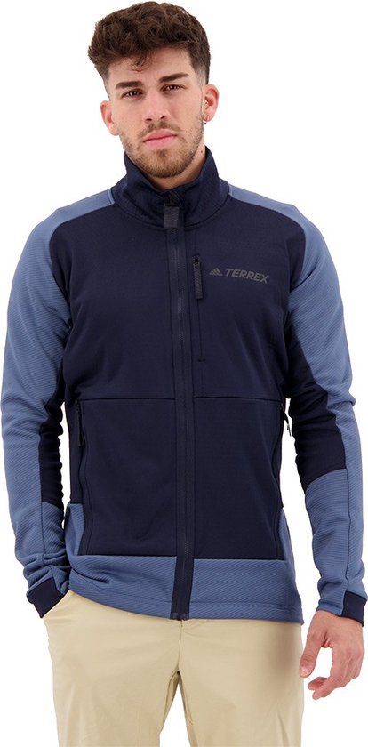 adidas TERREX Terrex Tech Flooce Hiking Fleece - Heren - Blauw - L