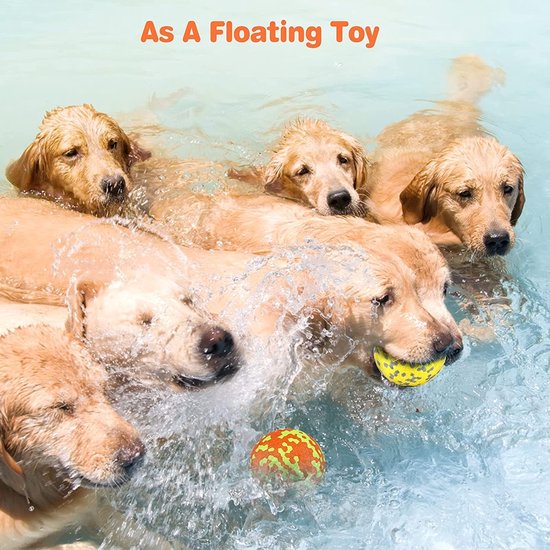 Hondenspeelbal aan een touw voor kleine medium grote honden die kauwen, duurzame interactieve bal voor het trainen van honden, EVA-schuim bal drijft