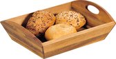 Pain Acacia panier 23 x 32 x 9 cm - Mettre la table - Corbeilles à pain à pain petit - déjeuner - paniers pain - pain service