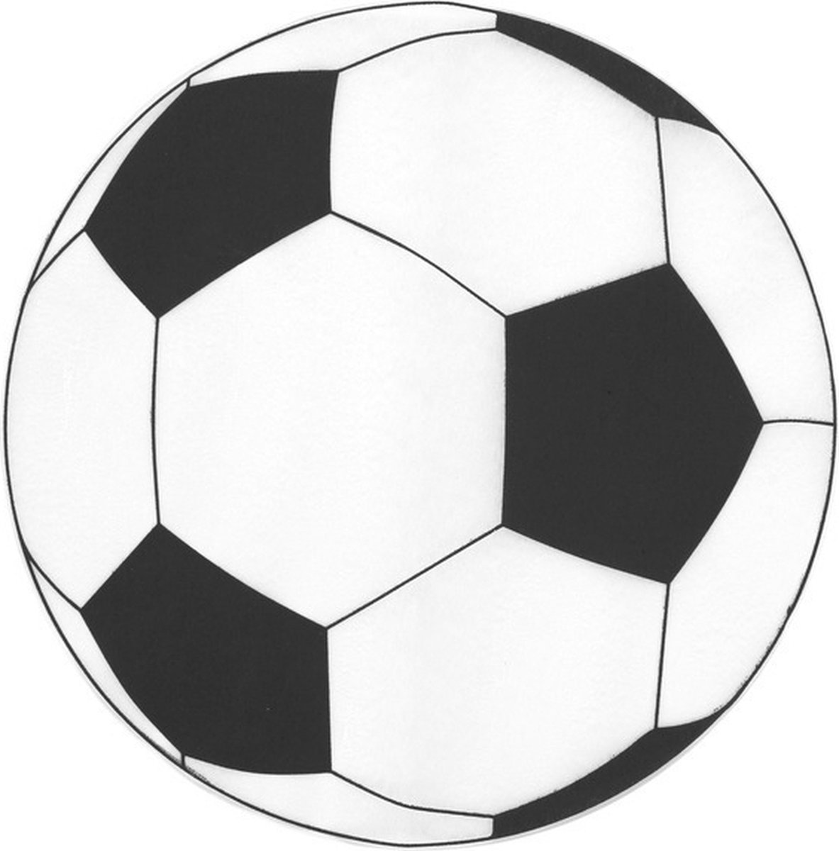 Voetbal placemats/onderleggers - 6x stuks - voetbalfeestje thema - 34 cm