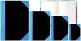 Carnet A4 - ligne - couverture rigide - bleu noir - 1 pièce