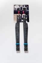 2 Fixplus straps zwart 66cm - TPU spanband voor snel en effectief bundelen en bevestigen van fietsonderdelen, ski's, buizen, stangen, touwen en latten