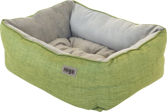 Foto: Rogz hondenmand of kattenmand cosmos pod groen 56x43x23 cm uitneembaar kussen 