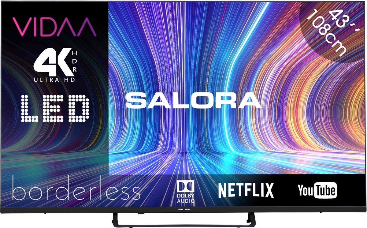 Salora 43UV210 smart tv - 43 inch - 4K LED