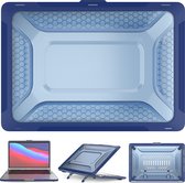 MacBook Pro Hardcover - 13 Pouces Case - Hard Case Shock Proof Cover A2338 2020/2021 (M1) Cover - Blauw Transparent