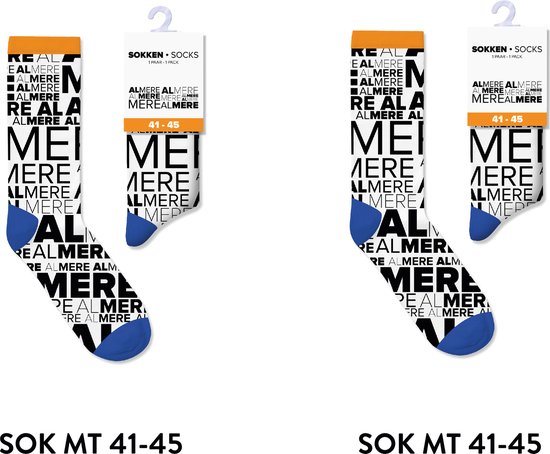 Almere sokken heren en dames - multipack 2 paar - cadeau voor man en vrouw