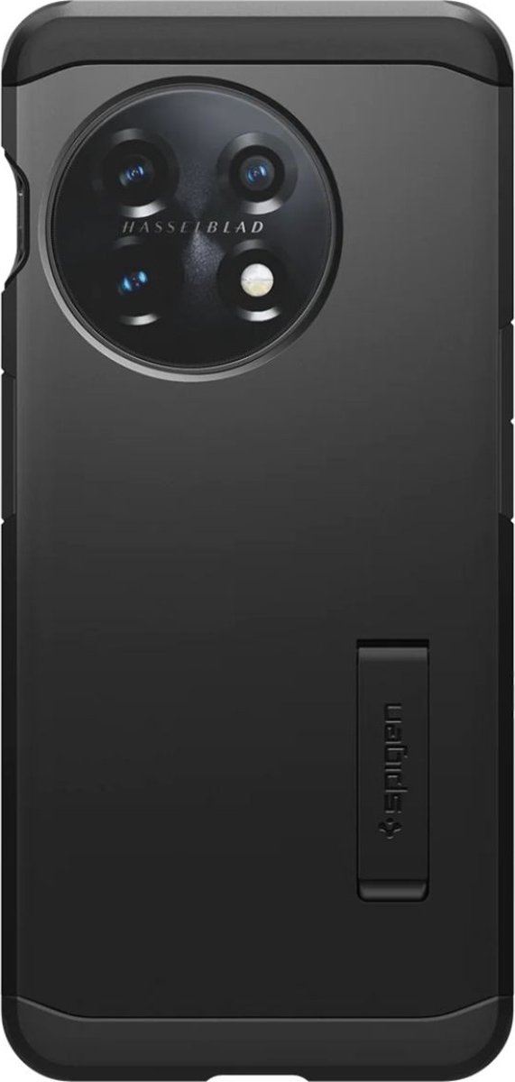 Geschikt voor Spigen Tough Armor OnePlus 11 Back Cover Hoesje - Zwart