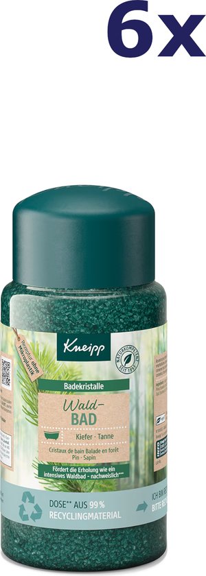 6x Kneipp badzout 600g Forest Bath Pine & Fir