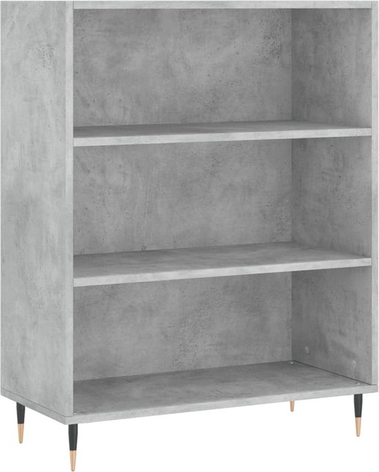 vidaXL Dressoir 34,5x32,5x90 cm bewerkt hout grijs sonoma eikenkleurig