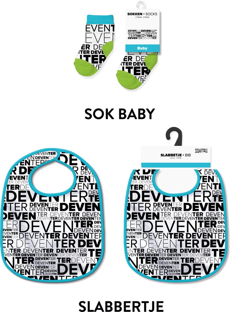 Slabbetjes en sokken met tekst - Baby cadeautjes en kraamcadeautjes - Deventer