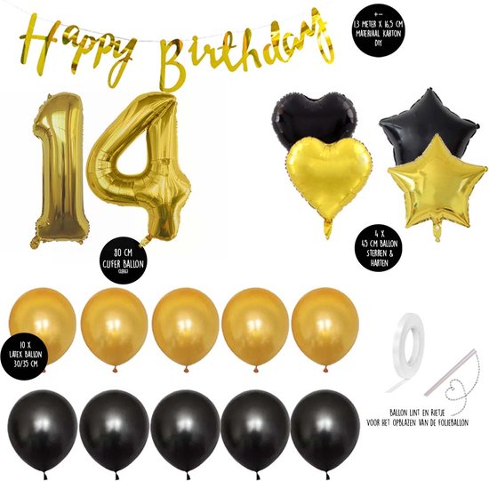 Acheter Ballon à hélium bleu + étoiles pour garçon, ensemble de ballons  joyeux anniversaire, décoration de fête avec chiffres et âge