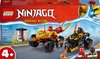foto van LEGO NINJAGO Kai en Ras' Duel Tussen Auto en Motor Speelgoed - 71789