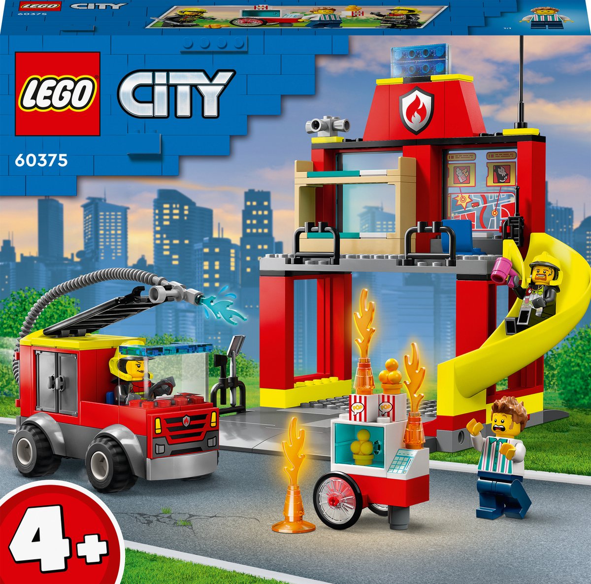 LEGO City - Le camion tout-terrain et le bateau des pompiers