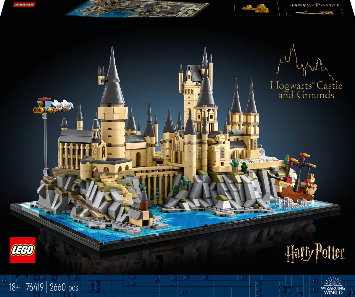 LEGO Harry Potter Kasteel Zweinstein en terrein Grote Set voor Volwassenen - 76419 - LEGO