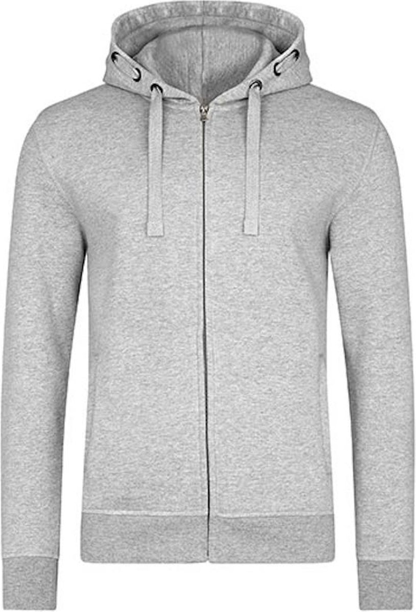 HRM Men´s Premium Hooded Jacket Melange 3XL Grijs