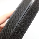 CHPN - Klittenband - Zwart klittenband - 1,5CM breed - 5M lang - Zelfklevend - Naai accessoire - Velcro - Naaien - Kleding reparatie - Stof - Zwart