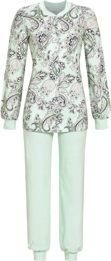 Groene pyjama Paisley bloem van Ringella - Groen - Maat - 46