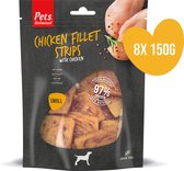 Pets Unlimited Chicken Strips - Kip - Small - 8 zakjes à 150g