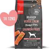 Best for your Friend by Pets Unlimited hondenbrokken - verse zalm - tarwevrij - glutenvrij - 1 zak à 12 kg